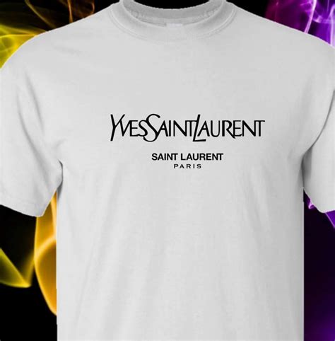 t shirt yves saint laurent paris|saint laurent graphic t shirt.